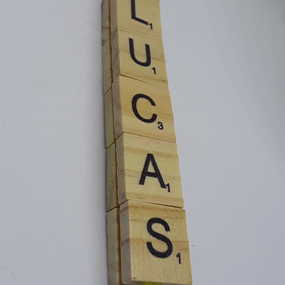 Handmade Name (Lucas) keychain - Picture 2 of 4